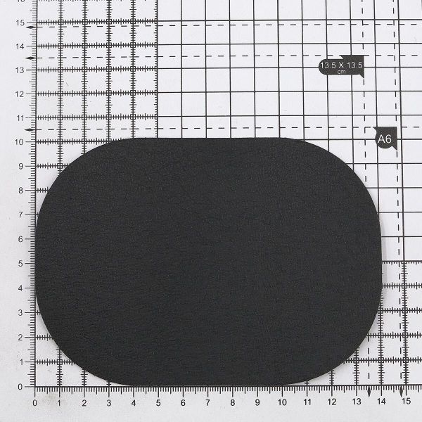 Термозаплатка, под кожу, 100x140мм (черный (black)), AZ05, 2 шт