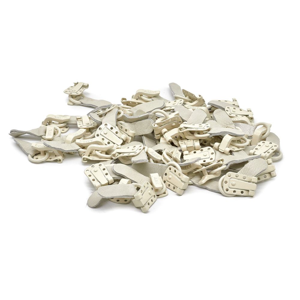 Крючок шубный Amii 50 мм, RAL 1013, 50 шт, кремовый