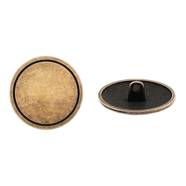 Пуговицы на ножке 36L (23мм), металл (OB бронза), ME_678, 36 шт