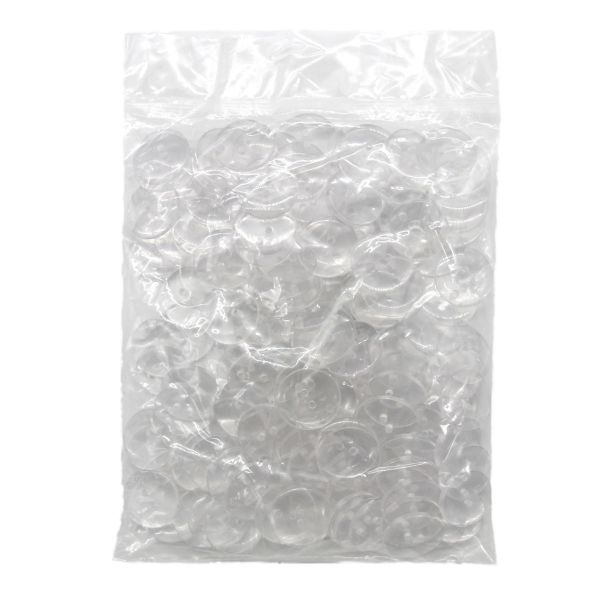 Пуговицы 2 прокола 32L (clear (прозрачный)), CX-K-22, 144 шт
