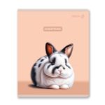 Тетрадь ученическая общая, твин лак A5 60 л. на скобе 65 г/м², белизна 100% 10 шт клетка, 01521 Ушастик, Светоч Т201