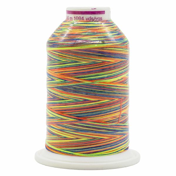 Нитка текстурированная Gutermann Bulky-Lock 80 multicolor, 1000 м, 9822, 1 катушка