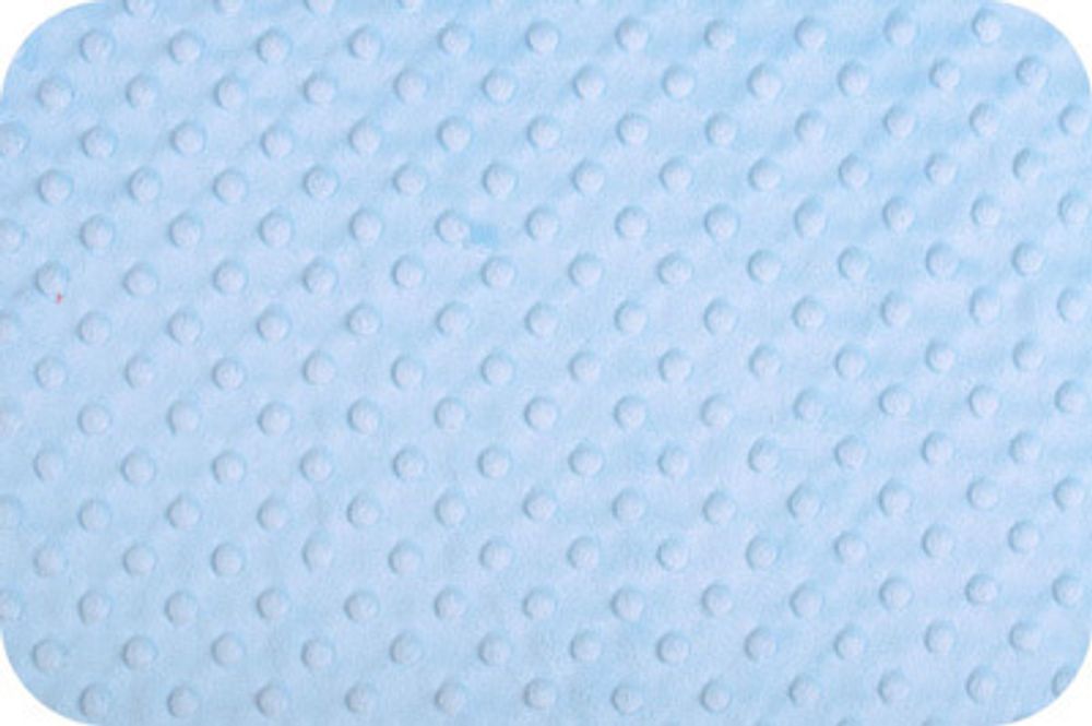 Плюш (ткань) Peppy Cuddle Dimple 455 г/м², 48х48 см, Baby Blue