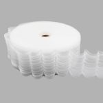 Лента (тесьма) шторная: сборка параллельная (1:1.5) 70 мм / 50 метров, (6 рядов петель, 3 шнура), C1007M прозрачный