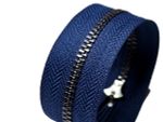 Молния металл (цв.SBS) джинсовая Т3 (3 мм) 1 зам., н/раз., 12 см, S-919 синий (звено: т.никель), уп.100 шт