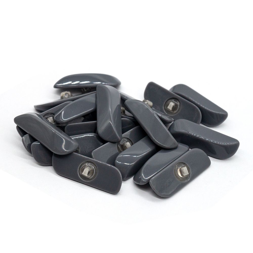 Пуговица 70L (44мм) на ножке, пластик (серый), Б23(3.01-582-44), 20 шт