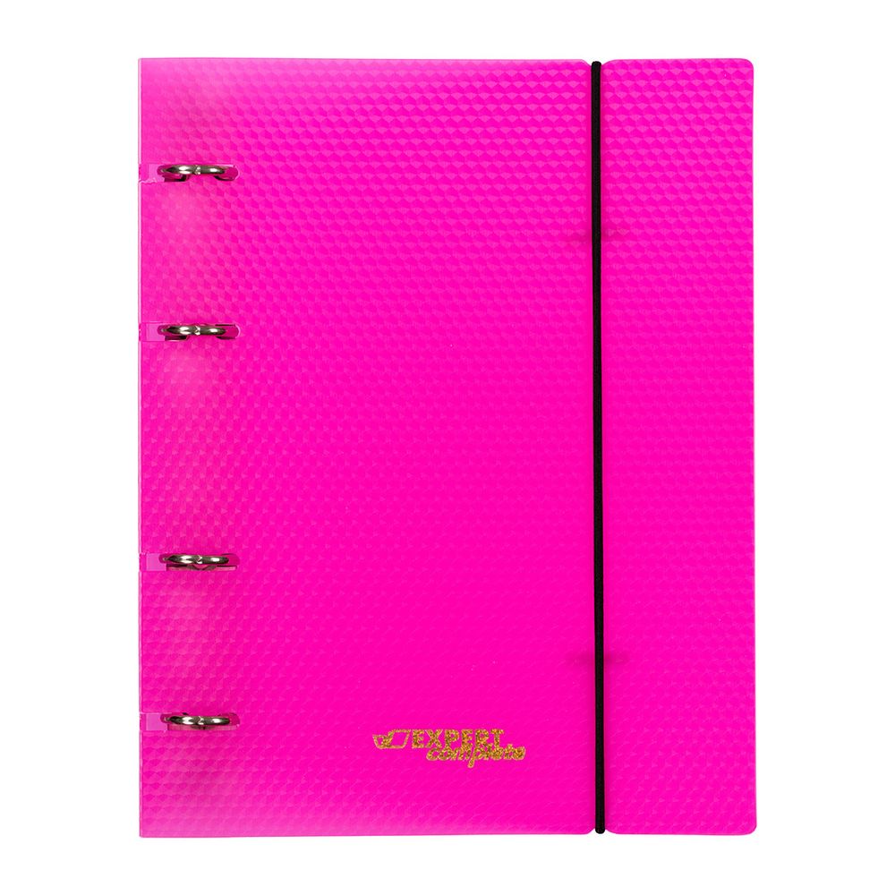 Папка-обложка для сменного тетрадного блока на 4 кольцах A5+ 700 мкм 20 мм, 1 шт, ⌀- 20 мм, розовый EC21140013, Expert Complete EC21140013