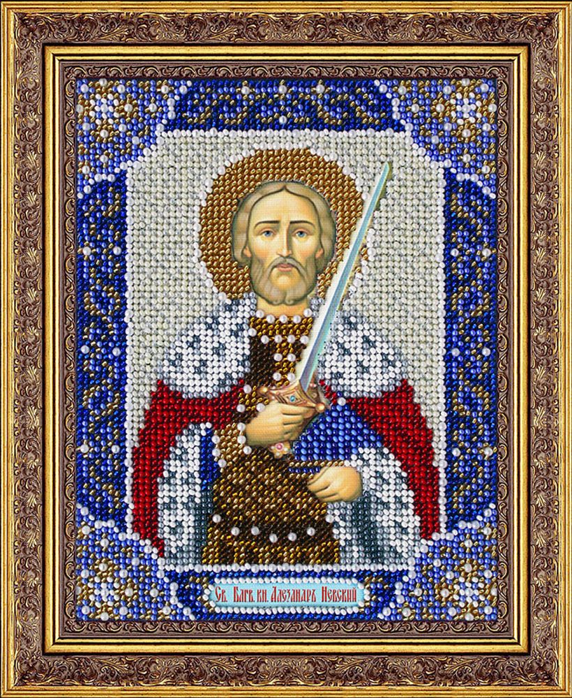 Набор для вышивания бисером Паутинка, Св. Блгв. кн. Александр Невский 14х18 см