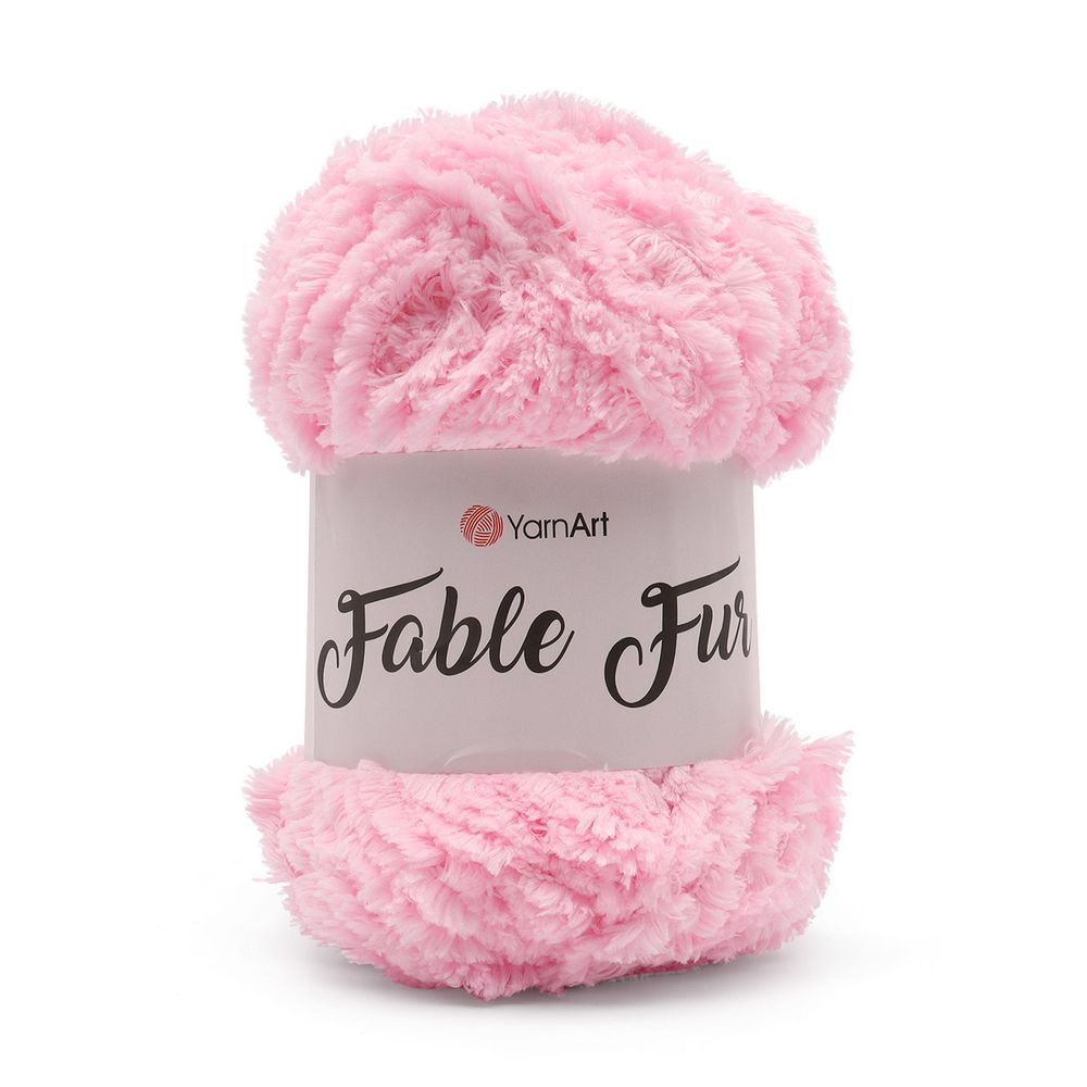 Пряжа YarnArt (ЯрнАрт) Fable Fur / уп.5 мот. по 100 г, 100м, 977 светло-розовый