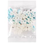 Глаза пластиковые с блестящей вставкой ⌀13 мм, 50 шт, голубой, HobbyBe PGSB-13F