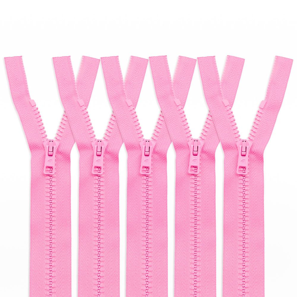 Молния трактор Arta Т6 (6 мм) 1 зам., разъем., 60 см, цв. 099 св.розовый, уп.5 шт