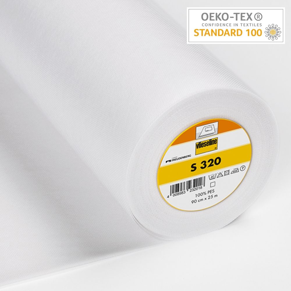 Флизелин клеевой S 320, белый, 53372508, Freudenberg, 25 м