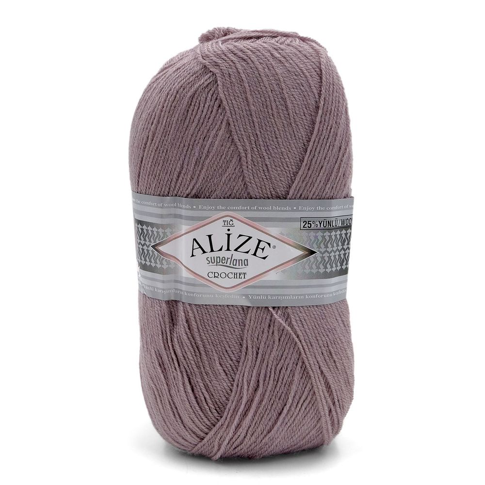 Пряжа Alize (Ализе) Superlana TIG / уп.5 мот. по 100 г, 570м, 142 темно-розовый