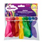 Набор воздушных шаров 25 см, 10 шт, 01-ассорти стандарт, Boomzee BLS-25