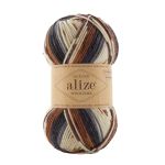 Пряжа Alize (Ализе) Wooltime / уп.5 мот. по 100 г, 200 м, 11024 секционный