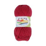 Пряжа Alpina Holly / уп.10 мот. по 50г, 200м, 220 бордовый