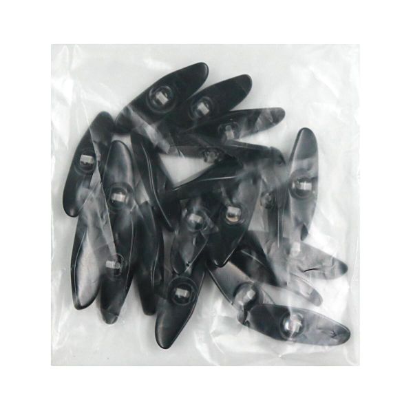 Пуговицы на ножке (3.01-203-45) (черный), Б25, 20 шт