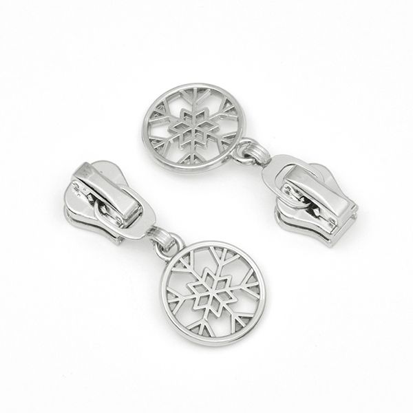 Слайдер (замок) для молнии трактор Т5 (5 мм), F01 цв.никель уп.100 шт