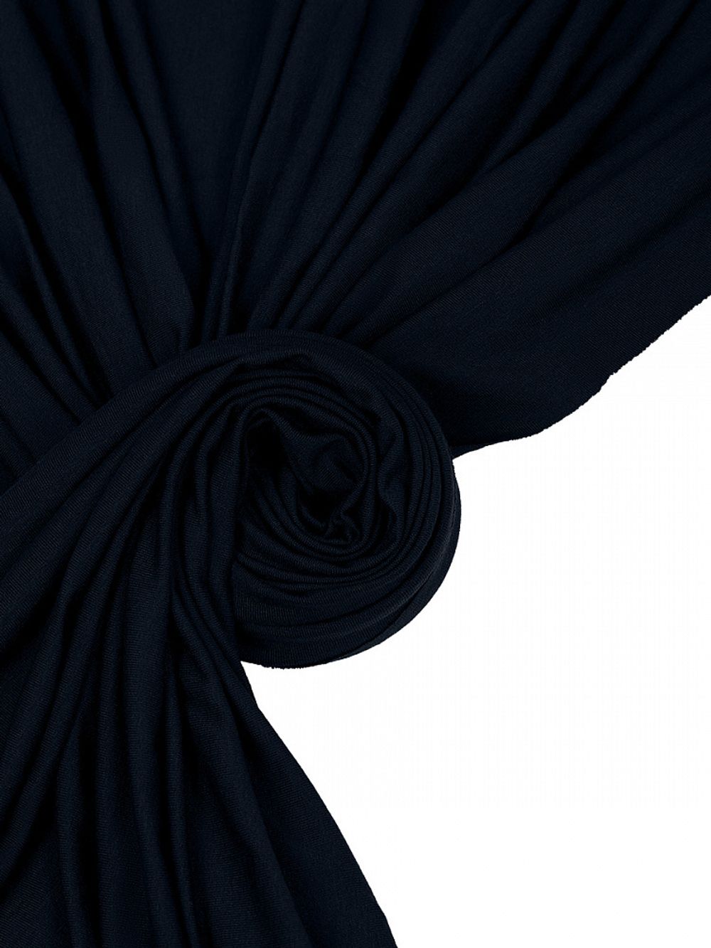 Вискоза трикотажная 210 г/м², 185 см / 1 метр, ШН-210955-58 цв.тем.синий (52203)