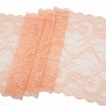 Кружево бельевое эластичное 260 мм / 10 м, персиковый