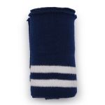 Подвяз (довяз) трикотажный 7.5х80 см, однослойный в полоску, т.синий цв.919/белый