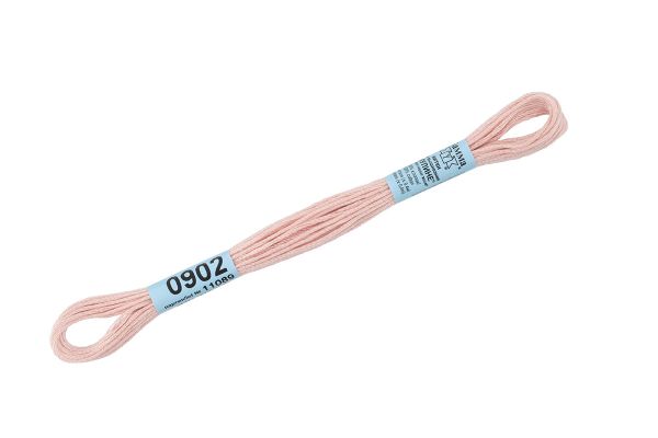 Мулине Gamma 100% хлопок, цв.0902 св.розовый, 24 мотка по 8 метров
