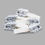 Крючок шубный PQ 45 мм, белый, PQ5210, 5 шт