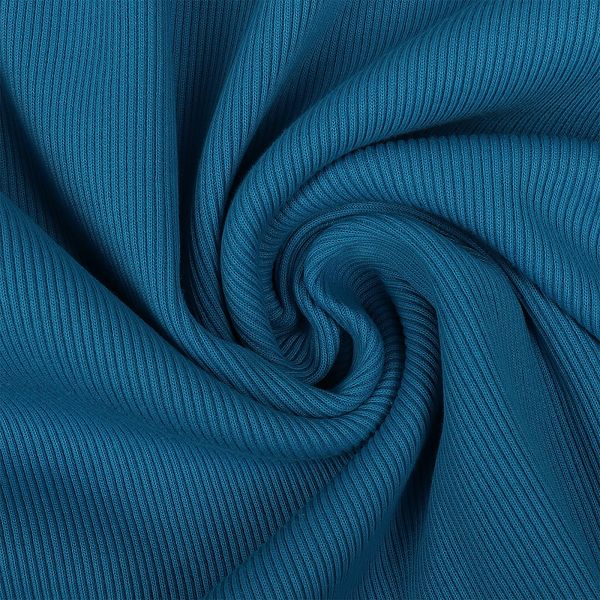 Кашкорсе с лайкрой пенье 400 г/м², 60+60 см / 15 метров, КАШ.400.17-4432.15, бирюза