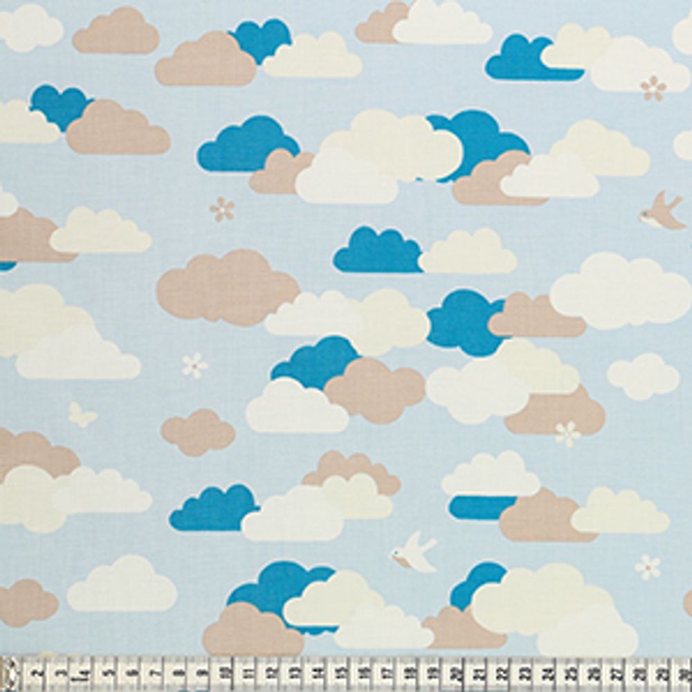 Ткань для пэчворка ламинированная MEZfabrics Bunny &amp; Cloud, ширина 136-138 см, MEZ, L131236 (03005), 5 метров