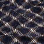 Фланель рубашечная вареная 150 г/м², 150 см / 2 метра, TBY.Fl.C751 синий