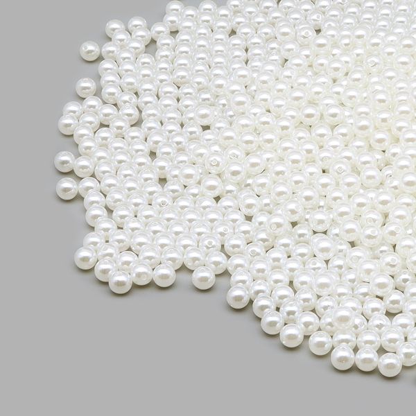 Бусины пластик ⌀10 мм, 500 г, 001 NL белый, Astra&Craft, 7706546/7738650