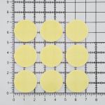 Пластины двусторонние самоклеящиеся, форма круг ⌀2.2см, 5 листов по 9 шт., 2AR23547