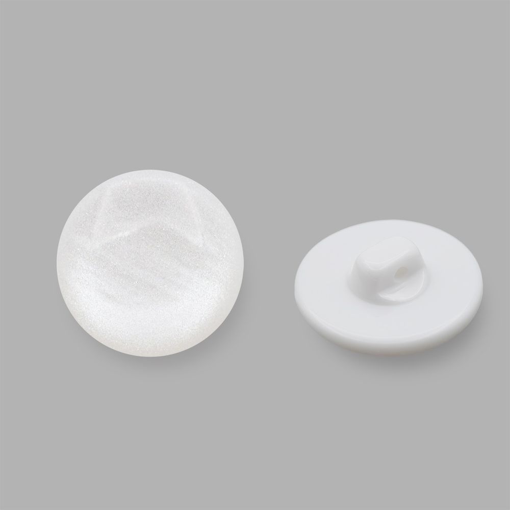 Пуговицы на ножке 32L (20мм), пластик (Wht-01 белый), 72 шт, CR P-45