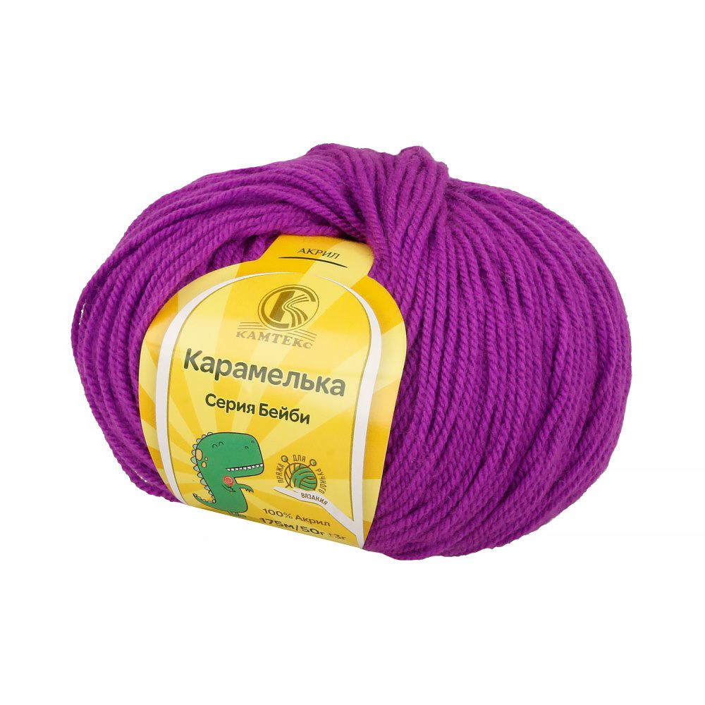 Пряжа Камтекс Карамелька / уп.10 мот. по 50 г, 175 м, цв.059 перс.сирень