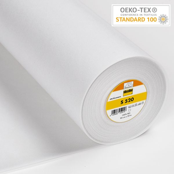 Флизелин клеевой белый Freudenberg S520 265 г/м², 90 см / 3 метра, 53000938_фасовка