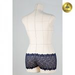 Кружево эластичное (стрейч) L1351 180мм цв.006 т.синий, 140м, Kruzhevo