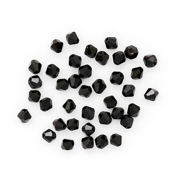 Бусины стекло 4х4 мм, 40 шт, Astra&Craft, 801