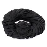 Шнур отделочный трикотажный плоский ⌀10.0 мм / 70 метров, черный