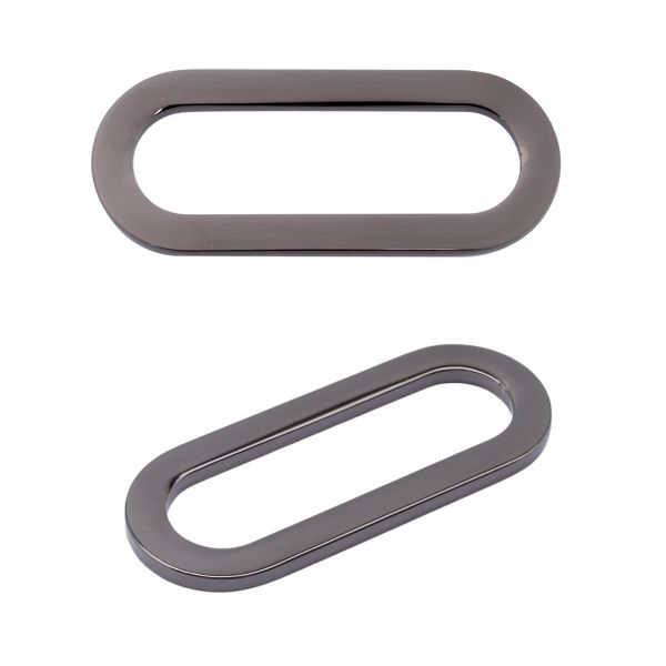 Рамка овальная металл 35 мм (чер.никель), ГНУ13818, 20 шт