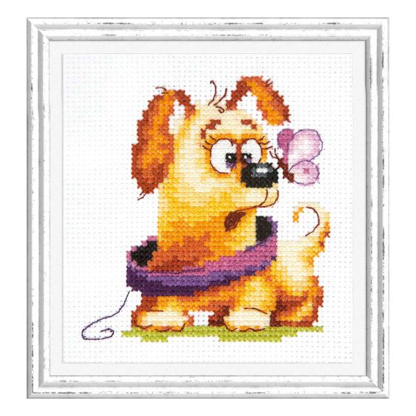 Набор для вышивания нитками Чудесная игла, Забавный малыш9х10 см