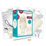 Набор для вязания игрушки Пушистый зайка 31 см, Miadolla AMG-0111