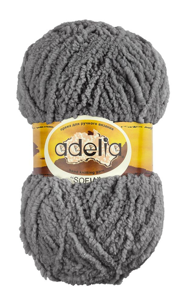 Пряжа Adelia Sofia / уп.10 мот. по 50г, 90м, 41 серый