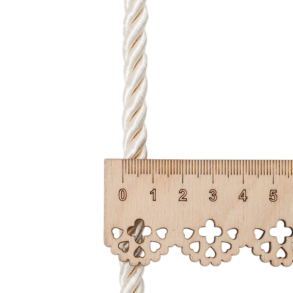 Шнур витой 8мм / 18,29м, 044 кремовый