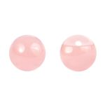 Пуговицы на ножке под камень из смолы 11мм (розовый кварц), 100 шт