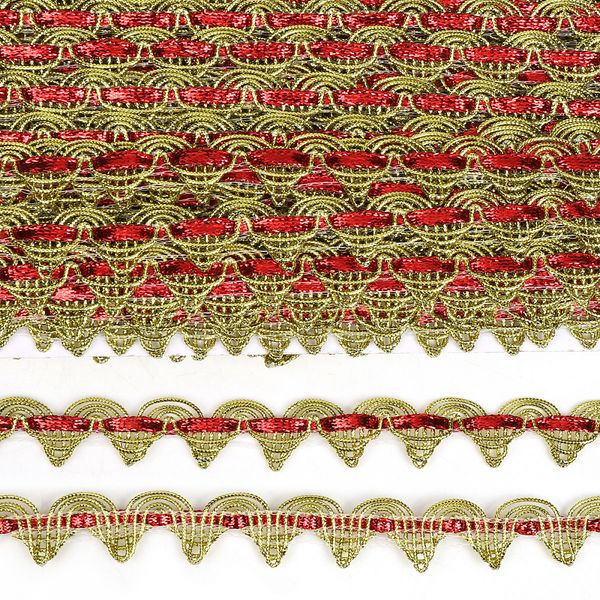 Тесьма отделочная 20 мм, 9295 цв.золото уп.13.71м