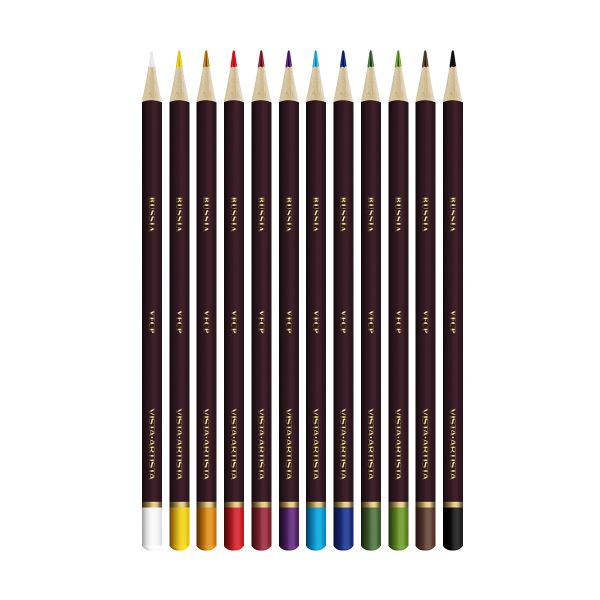 Набор цветных карандашей заточенный 8х12 цв, Vista-Artista Fine VFCP-12
