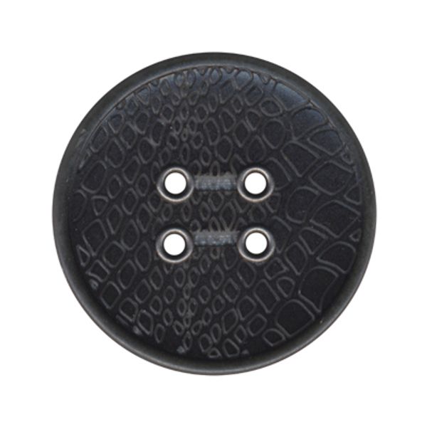 Пуговицы 4 прокола пальтовые 21 мм, 24 шт, А008 черный, Gamma DX 0035