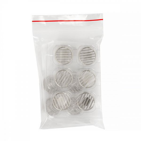 Пуговицы на ножке металлические 24L=15мм, С-MP37 цв.серебро, 10 шт