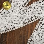 Кружево вязаное (тесьма) 40 мм / 10 метров, D1003 цв.01 белый, Kruzhevo
