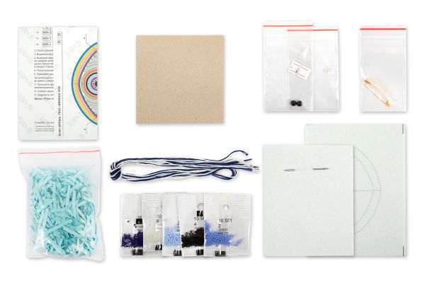 Набор для вышивания бисером Klart, брошь Глаз, 8х5 см